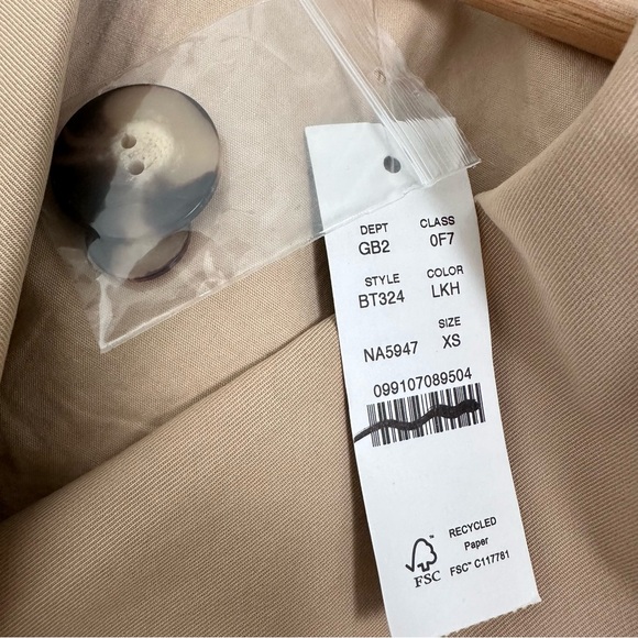 J. Crew Relaxed heritage trench coat in chino Light Khaki NEW BT324 - Picture 10 of 12